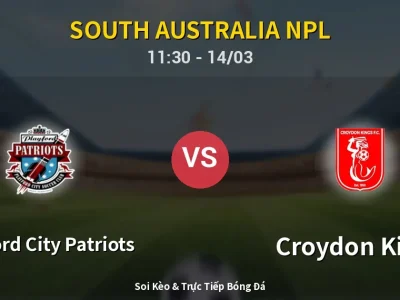 Soi Kèo Playford City Patriots vs Croydon Kings – 11:30 14/03 | Nhận Định, Dự Đoán Tỷ Số