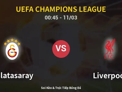 Kết Quả: Galatasaray 1-0 Liverpool – Highlight & Bàn Thắng | UEFA Champions League