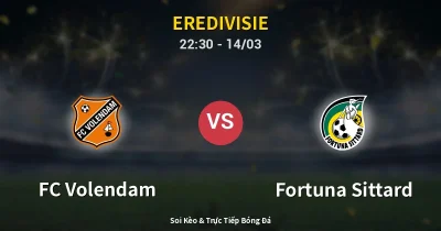 FC Volendam vs Fortuna Sittard 14/03