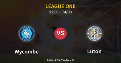 Wycombe vs Luton 14/03