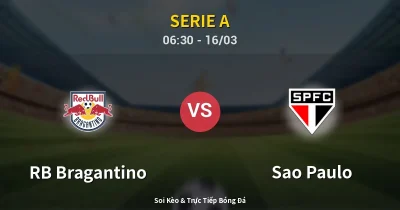 RB Bragantino vs Sao Paulo 16/03