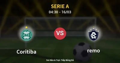 Coritiba vs remo 16/03