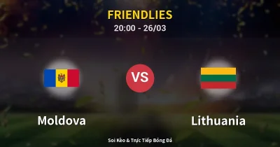 Moldova vs Lithuania 26/03