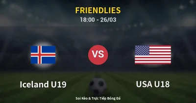 Iceland U19 vs USA U18 26/03